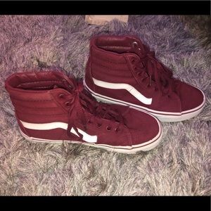 Canvas sk8-hi high top vans